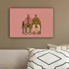 Illustratie - Bankje - Personen - Minimalistisch canvas 2cm klein -sfeer3
