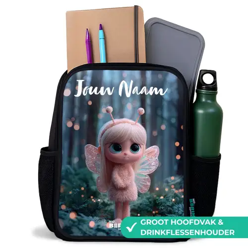 Fairy - Bos - Glitters Rugzak - Zwart middel -inhoud_NL