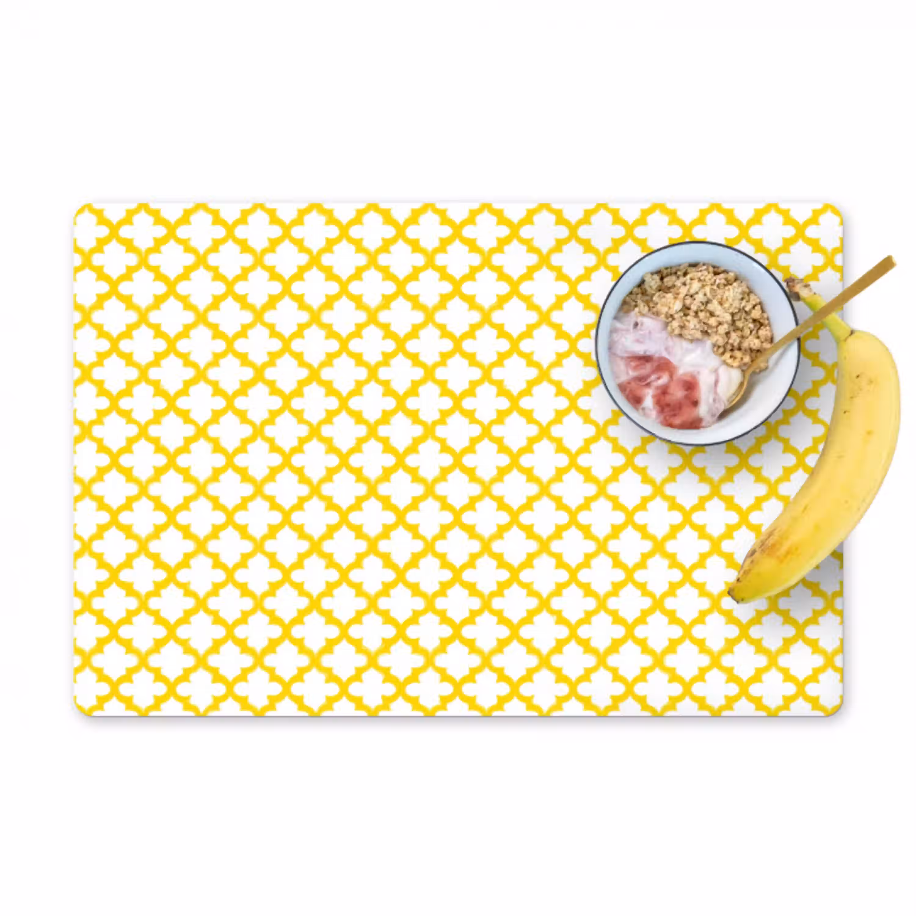 Patroon - Geometrisch - Klassiek - Geel Placemat vinyl groot 368 -zzzproduct_Kitchenyeah-website