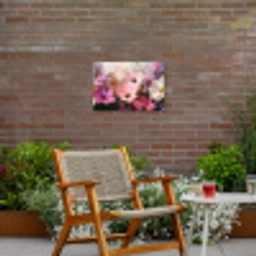 Bloemen - Kleurrijk - Bloei Tuinposter op houten frame 2 cm dik klein -sfeer3