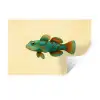 Vis - Blauw - Stippen - Schubben Muursticker klein -3d