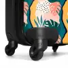 Monstera bladeren in diverse kleuren NBS - Handbagage koffer - Volwassenen Unisex middel -wiel
