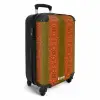 Koraalrood slangenhuid met symmetrische schubstructuur NBS - Handbagage koffer - Kinderen Unisex middel -productfoto_3d