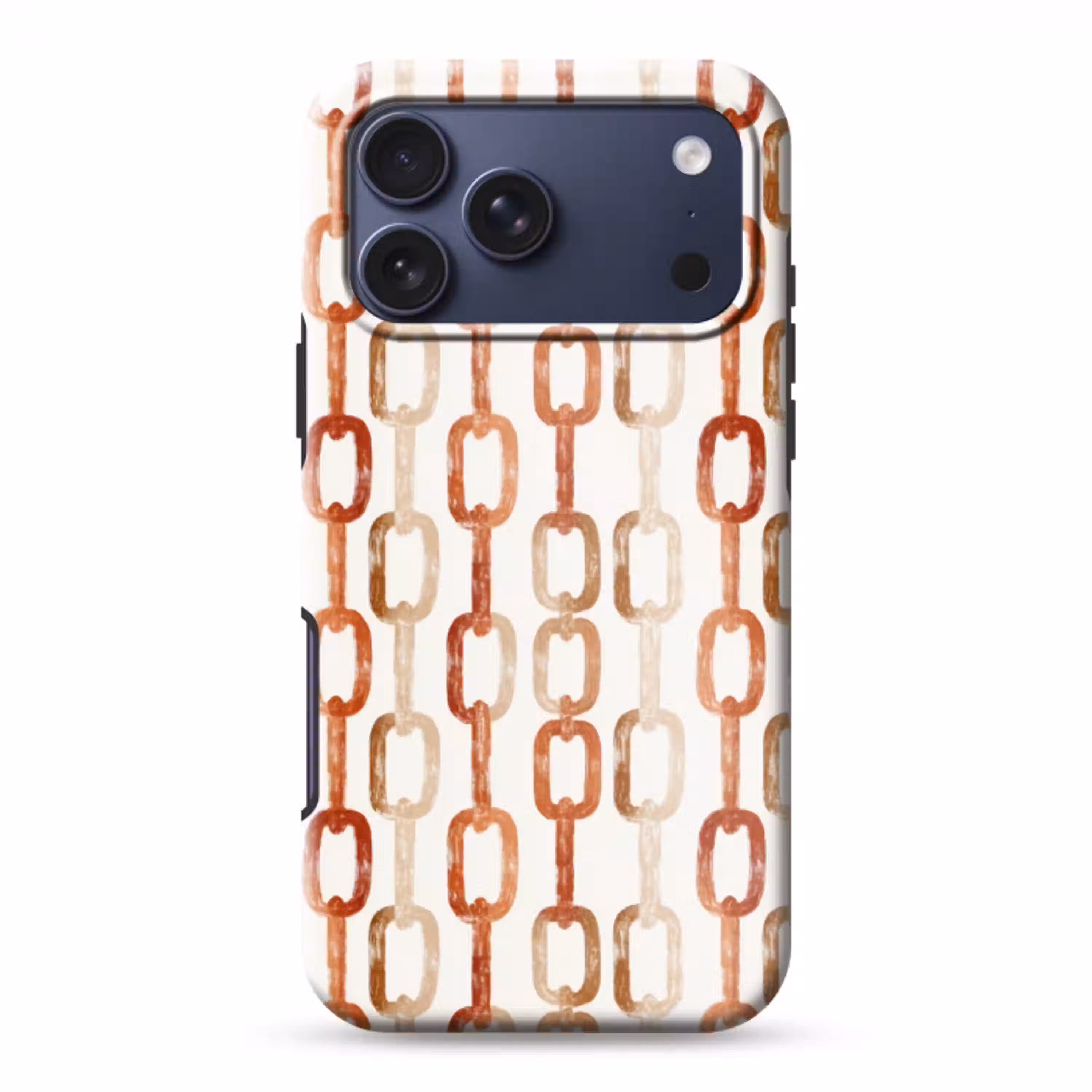 Schakels - Patroon - Aquarel - Terracotta Toughcase MagSafe Apple iPhone 17 Pro Max klein 1019 -3d