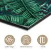 Bladeren - Tropical - Jungle aluminium wit klein -closeup_NL