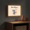 Muis - Saxofoon - Muzieknoten Light Box met batterij (Wandlamp kind) middel -sfeer5_kind