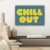 Chill out - Geel - Blauw canvas 2cm klein -sfeer6