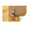 Goud - Disco - Glitter - Peer Muursticker klein -3d