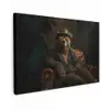 Beer - Bruin - Pak - Hoed Tuinposter op houten frame 2 cm dik klein -3d