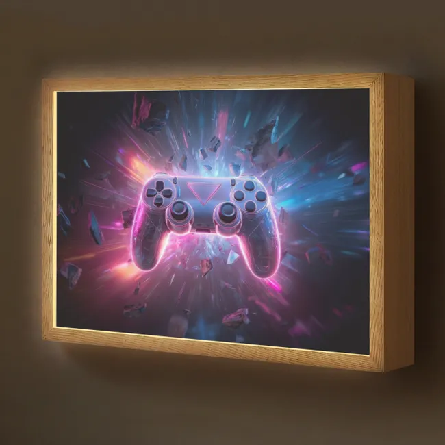 Lightbox - Wandlamp kinderkamer - Controller - Neon - Explosie - Abstract