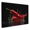 Peper - Rood - Zwart - Water - Groente KitchenYeah - Keuken - Canvas klein -3d