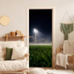 Stadion - Lichtmast - Sport - Nacht deurposter klein -sfeer2