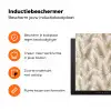 Botanisch - Patroon - Beige Inductie beschermer vinyl 3mm klein 276 -zzzzzzz-td-ups