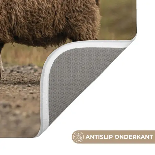 Schapen - Bruin - Wit - Grindpad WCmat klein -USP_AntislipNL