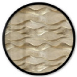 Golven - Patroon - Goud Fotolijst rond zonder passe partout klein 856 -3d