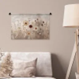 Wilde bloemen - Botanisch - Vintage - Natuur - Rustiek Wandkleed katoen klein -sfeer4