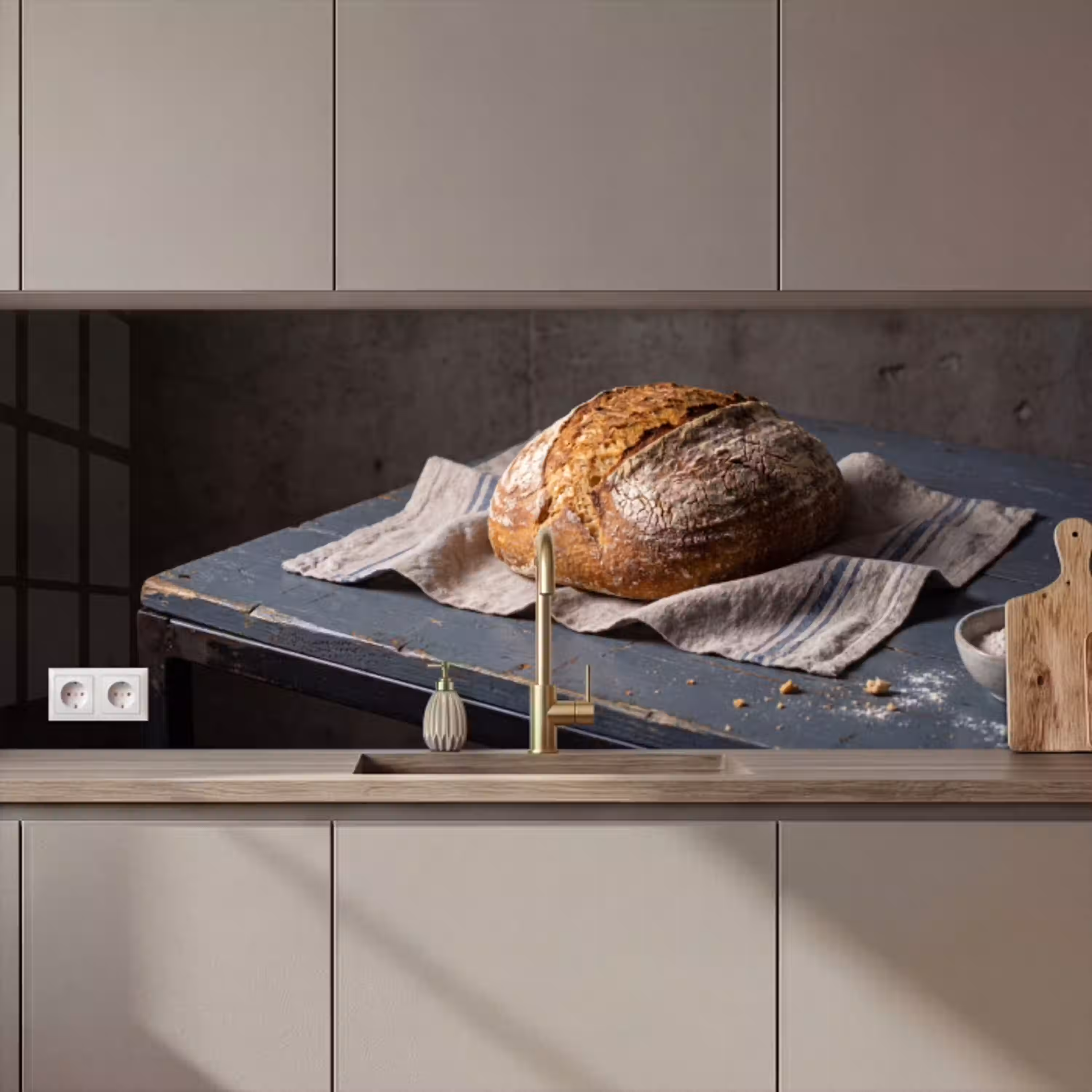 Brood - Rustiek - Eten keuken achterwand 2 middel zz_3dshopping