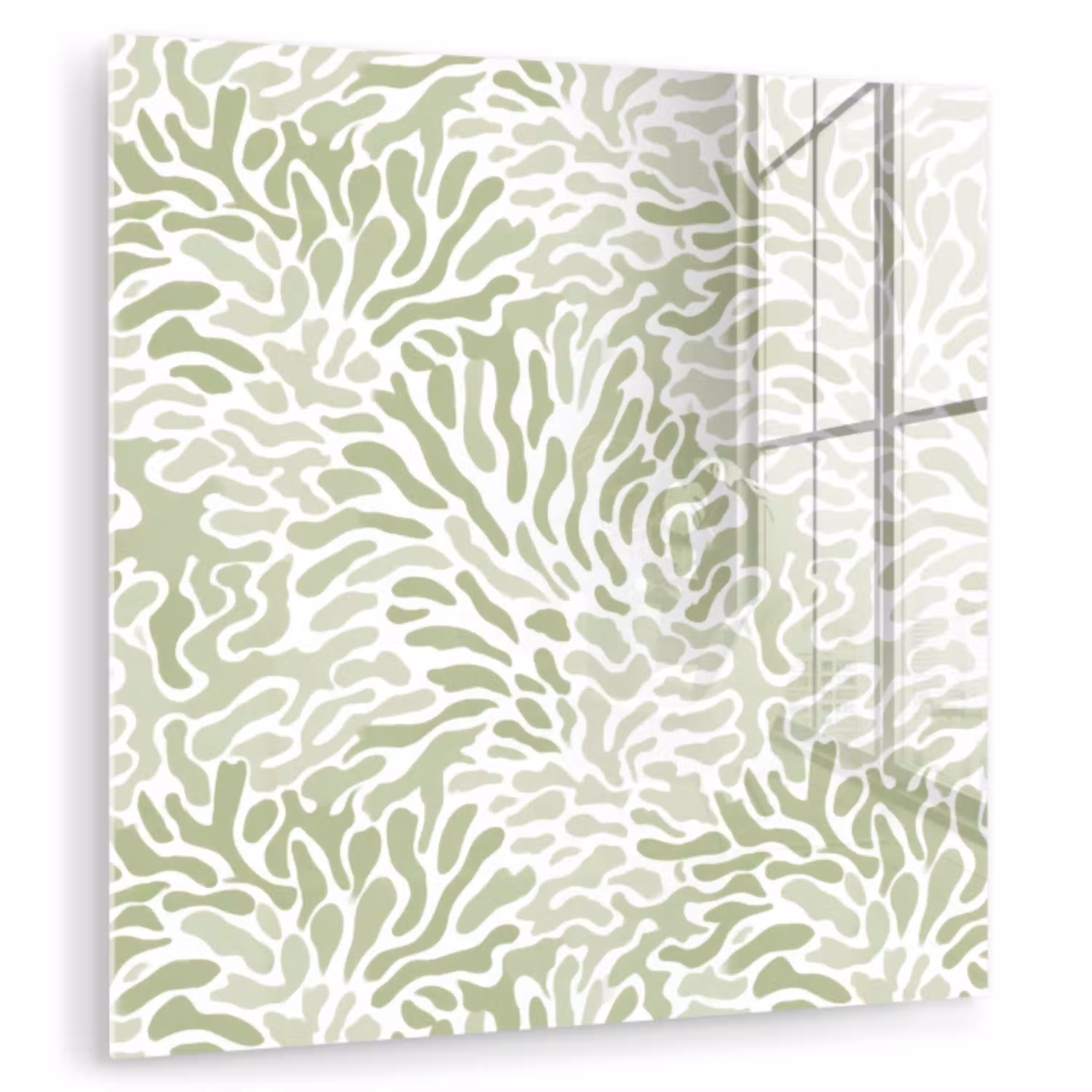 Saliegroen - Abstract - Organisch - Koraal - Patroon plexiglas 5mm klein 11 -zzzproduct_nieuw
