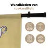 Theepot - Kopje - Beige - Illustratie Wandkleed katoen klein -sfeer2
