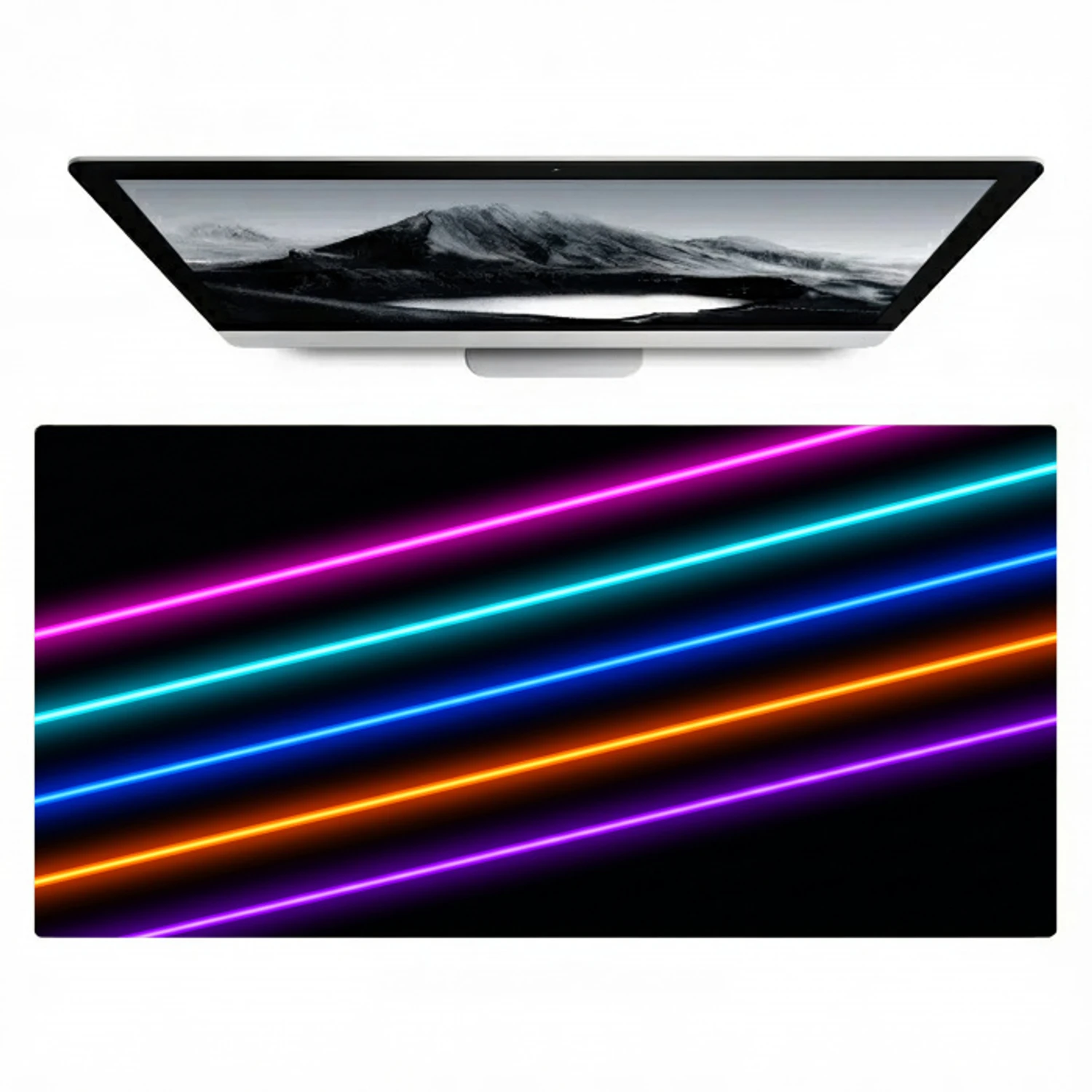 Esthetiek - Retro - Neon Muismat XXL klein -zzz3d