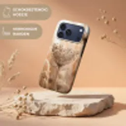Schermbloem - Droogbloem - Winter - Beige - Minimalistisch Toughcase MagSafe Apple iPhone 17 Pro Max klein -USP_RandenV_NL