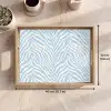 Zebra - Motief - Blauw - Wit Dienblad Rechthoek middel 911 -USP_FormaatEN