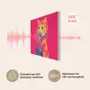 Kat - Kimono - Bloemen - Roze PET vilt klein -USP_NL