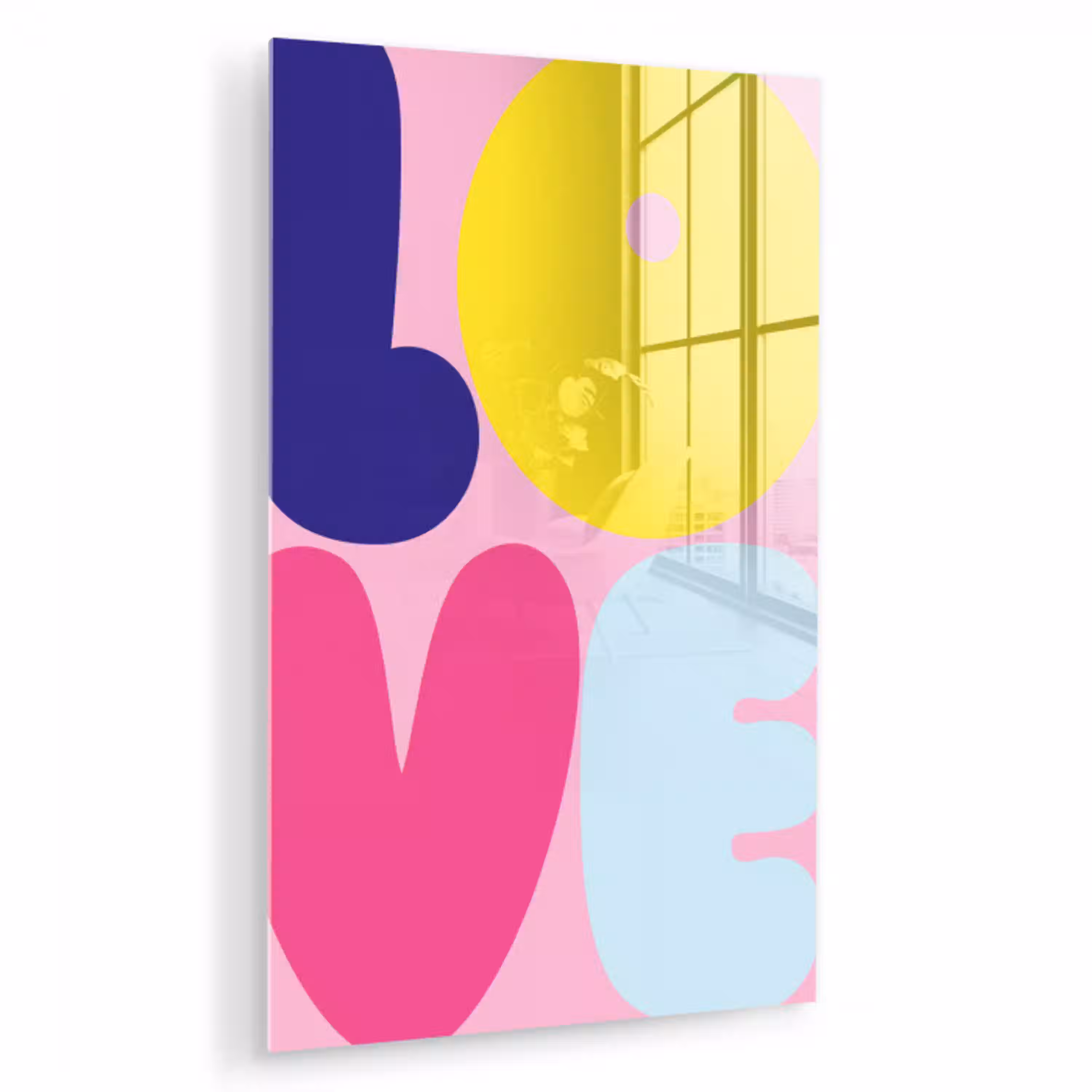 Love - Valentijn - Kleurrijk plexiglas 5mm klein -zzzproduct_nieuw