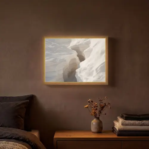 Kloof - Wit - Sneeuw Light Box met batterij (Wandlamp) middel -sfeer4