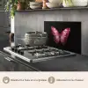Vlinder - Fuchsia - Grafisch keuken achterwand spatscherm klein -usp_FR