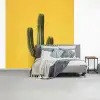 Cactus - Groen - Minimalistisch fotobehang vinyl groot -slaapkamer