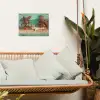 Kat - Zwembad - Zonnebril - Drankje tuinposter los doek klein -sfeer7
