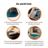 Vogels - Blauw -  Levendig Inductie beschermer vinyl 3mm klein 276 -zzzzzzz-td-werking