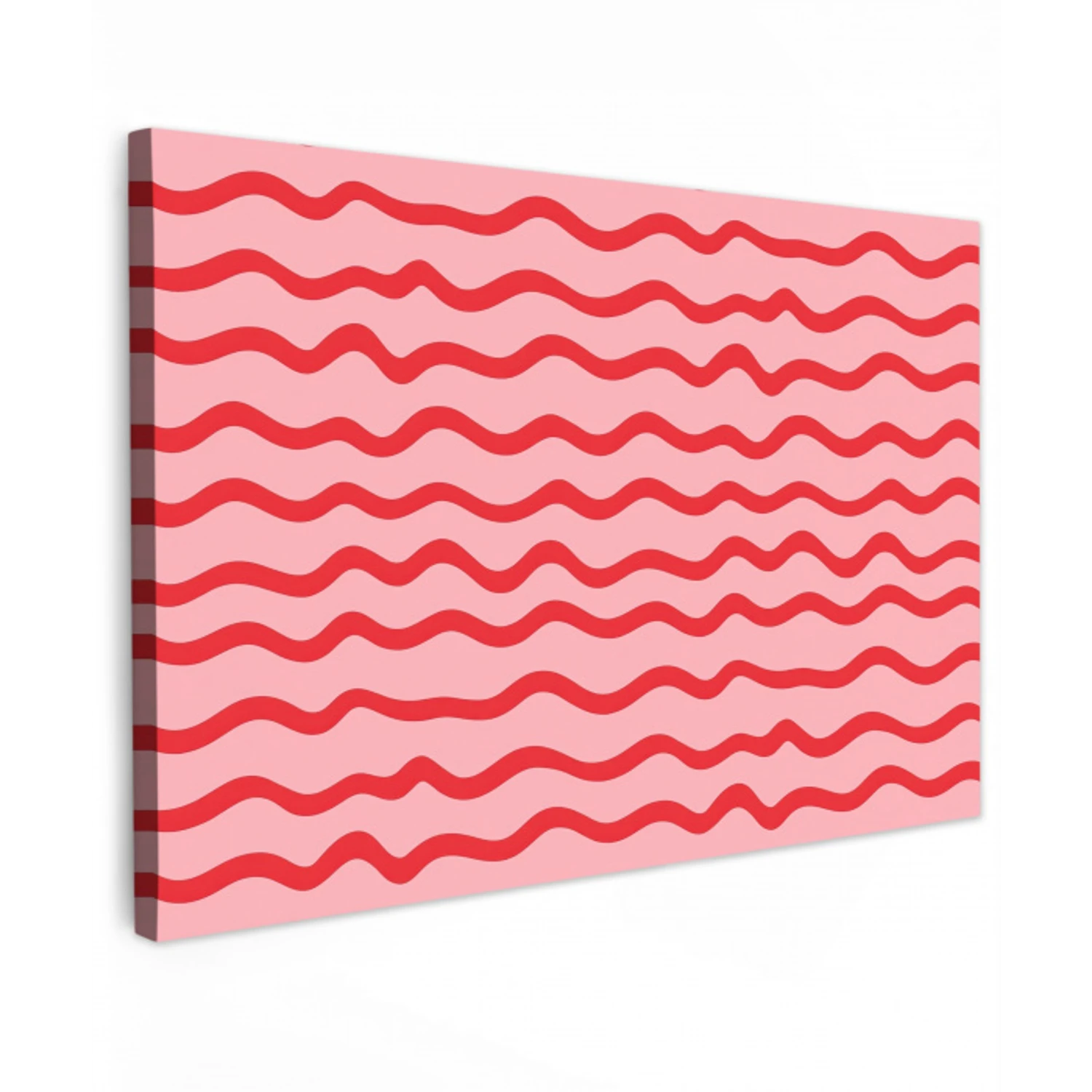 Speels - Patroon - Rood Tuinposter op houten frame 2 cm dik klein 845 -3d