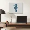 Zeepaardje - Staart - Blauw PET vilt klein -sfeer5