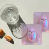 Kever - Metallic - Lichteffect - Roze onderzetter kurk middel -sfeer4
