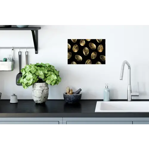 Eieren - Goud - Patroon Muursticker klein -keuken
