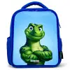 Spierbundelsaurus Kinderrugzak - Blauw middel -3d