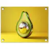Avocado - Discobal - Geel - Glitter tuinposter los doek klein -3d