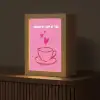 Thee - Roze - Valentijn - Tekst Light Box met kabel (Tafellamp) klein -z3d_website