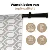 Grafisch - Patroon - Modern - Hexagon Wandkleed katoen klein 269 -sfeer2