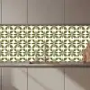 Botanisch - Retro - Groen keuken achterwand 2 middel 871 zz_3dshopping