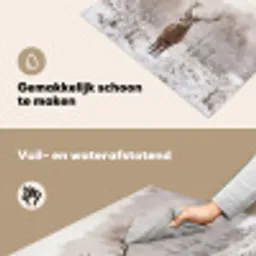 Edelhert - Bos - Sneeuw - Winter - Majestueus Inductie beschemer met haakjes klein -ky-schoon-nl