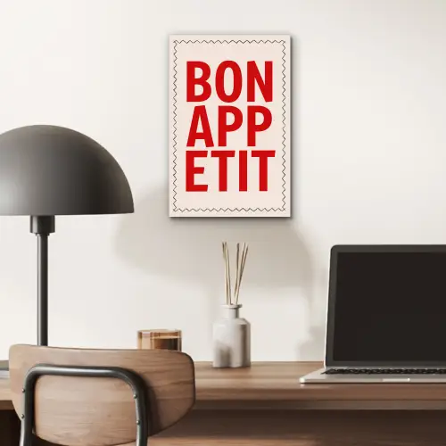 Blokletters - Rood - Kartelrand aluminium wit klein -sfeer5