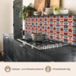 Vintage - Motief - Kleurrijk keuken achterwand 2 middel 871 -usp_DE