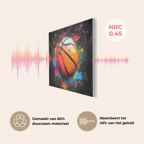 Graffiti - Basketbal - Verf - Sport PET vilt klein -USP_NL