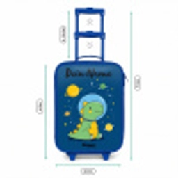Dino - Planeet - Ster - Blauw Kinderkoffer - Blauw klein -productfoto_formaten
