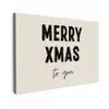 Kerst - Quotes - Merry xmas - Feestdagen - Zwart Tuinposter op houten frame 2 cm dik klein -3d