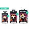 Panda met Oranje Jas en Verfspetters NBS - Handbagage koffer - Kinderen Unisex middel zzzzzzVergelijking_3DE
