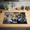 Tijger - Verfspatten - Goud Inductie beschermer vinyl 3mm klein -sfeer5